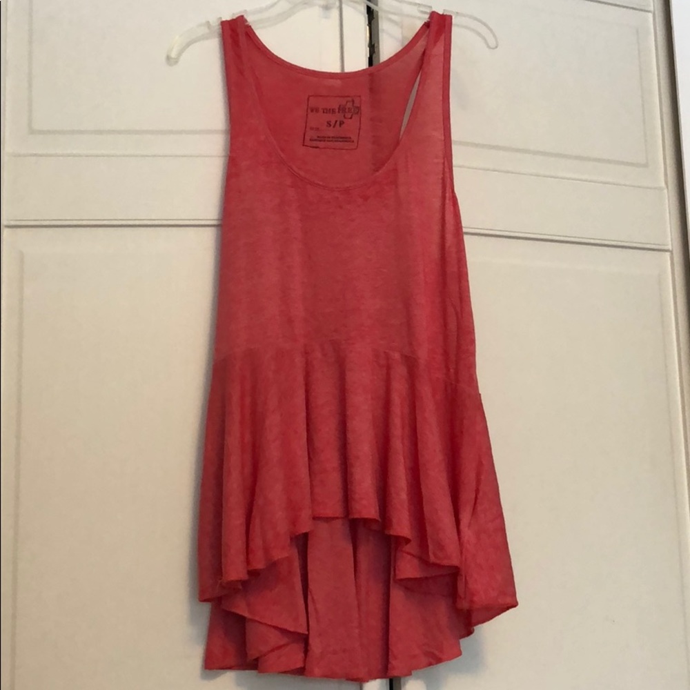 Free People Red Tank Top Size Small
